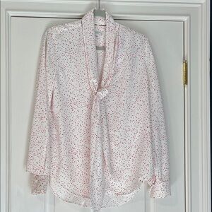 Equipment White Blouse with Red Dots